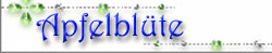 Apfelbluete